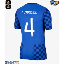 Moški Nogometni dresi Hrvaška Josko Gvardiol #4 Gostujoči SP 2026 Kratek Rokav